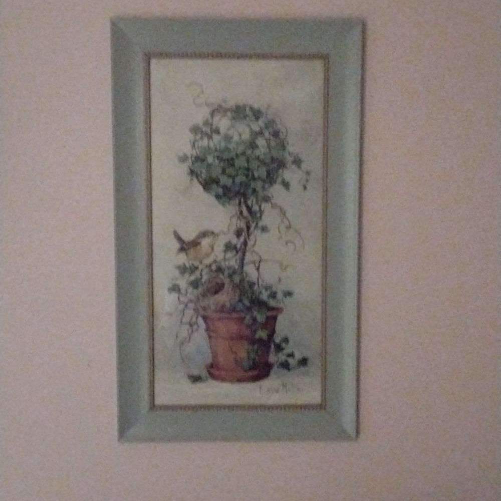 Barbara Mock print . 9x18 framed